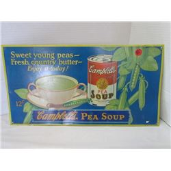 Campbell's Pea Soup Metal sign 18x9.5 (REPRO)
