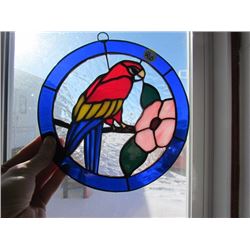 Stainglass Parrot sign - Lead frame 8x8