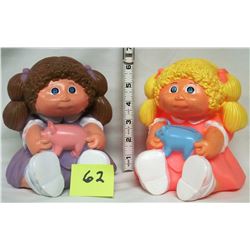 2- 1983 Cabbage patch doll banks