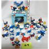 Image 1 : Assorted 1980's - 1990's Peyo Bully smurf figures assorted poses