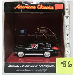 1963 Corvette G.M. American classic musical ornament "rockin' down highway"