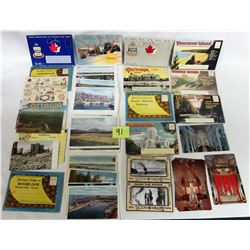 Lot of assorted vintage post cards - sets X2 Scenographs
