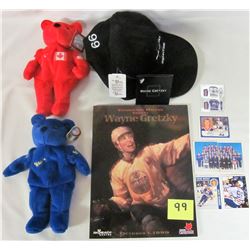 1999 Gretzky tribute manual -X2 1999 Gretzky plush bears