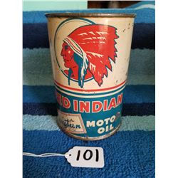 Red Indian Aviation motor oil 1 quart tin
