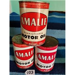 3 Amalie motor oil quarts