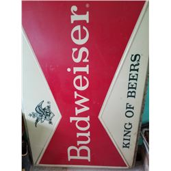 Budweiser plastic light up lens 4' X 6'