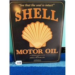 Shell Motor Oil Tin Sign REPRO