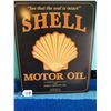 Image 1 : Shell Motor Oil Tin Sign REPRO