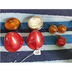 7 assorted automotive lights and lens