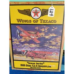 Wings of Texaco metal coin bank