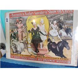 Barmum + Baileys Circus Poster 19x13 Dated 1960