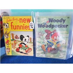 Pair of 10cent Comic Books-Woody Woodpecker