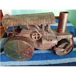 1930s Pressed Steel Steam Roller 20" lon by 13" tall