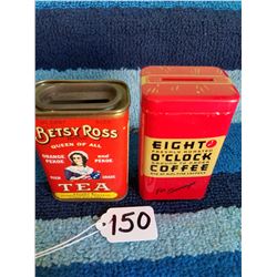 Betsy Ross Tea + 8 O'clock Coffee Banks