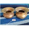 Image 1 : Pair Of 6" Brass Spittoons