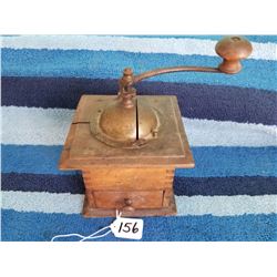 Wooden Coffee Grinder 9" Tall Complete