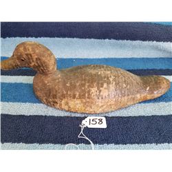 14.5 " Wooden Duck Decoy Glass Eyes