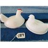 Image 1 : Pair of Milk Glass Hen On A Nest