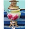 Image 1 : Beautiful Large Hand Painted Oil Lamp USA