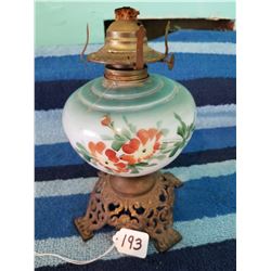 Smaller Hand Painted Oil Lamp