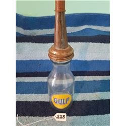 Gulf 1 Qt Oil Jar w Cap