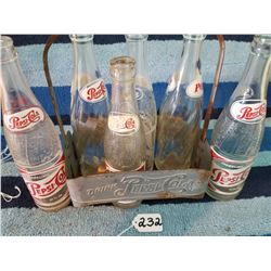 1950s Pepsi Cola 6pck Carrier with bottles