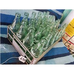 1940s Coca Cola Metal Carrier w 24-6.5 oz bottle