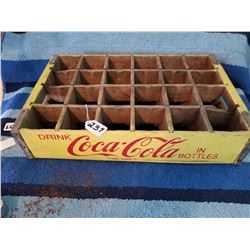 1950s Coke Crate 24 bottle wooden