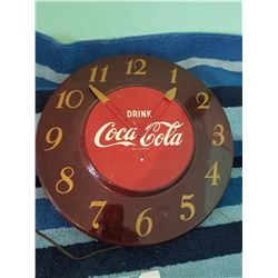 1960s Coca Cola Tin Clock- Working