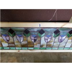 Large Stain Glass Windows 52x16"