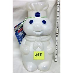 1996 Pillsbury dough boy cookie jar plastic. Assorted Utensils.