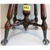 Image 3 : vintage claw foot/marble wooden piano stool. Adjustable.