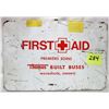 Image 1 : steel box first aid kit and contents, Red Cross