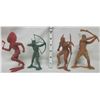 Image 4 : vintage hard plastic Marx cowboy & indian figures
