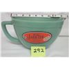 Image 1 : NEW Anchor Hocking Fire King 2000 Jade-ite green 2 quart batter bowl, stickers.