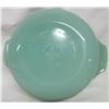 Image 3 : NEW Anchor Hocking Fire King 2000 Jade-ite green 2 quart casserole, lid, stickers.
