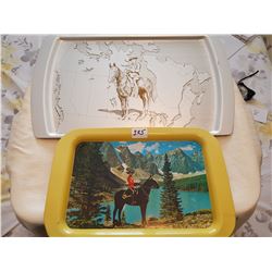 Lot of large trays (2)