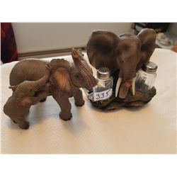 2 Elepahants - One is salt/pepper stand