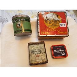 Tobacco tin lot
