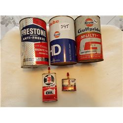 Oil tin lot