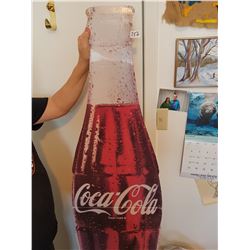 Large coco-cola cardboard bottle 6'