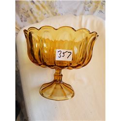 Large glass bowl - AMBER