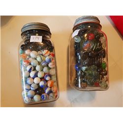 2 jars of rare older marbles