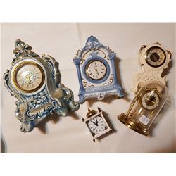 lot of wind up clocks