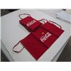Image 2 : Lot of 6 Coke Aprons -Red Large Writing