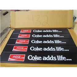Lot of 5 Coke push bars NOS