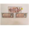 Image 1 : Canadian 2 Dollar Bills- 1986,1954 x 2