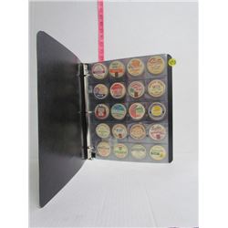 Lot Of 60 Different Milk Bottle Tops (Many Named Dairies)