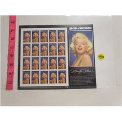 Mint Sheet of Us Marilyn Monro 32 cent Stamps