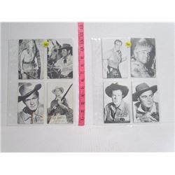 Set of 8 Western Movie Arcade Cards 1950s